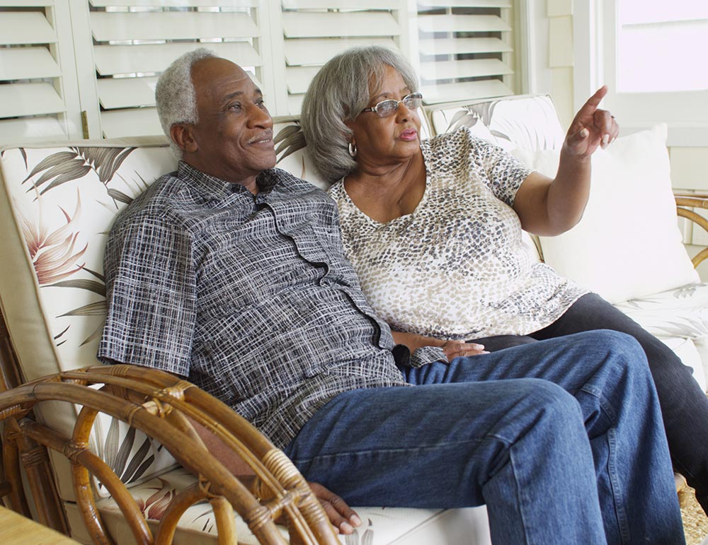 elderly couple